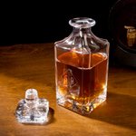 Personalized Engraved Initials Whiskey Decanter with Text and Date Birthday Anniversary Christmas Gift for Bartender Dad