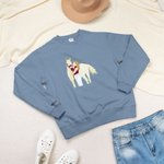 Personalized Embroidered Photo Design Multicolor T-shirt Sweatshirt Hoodie with Name Birthday Anniversary Gift for Horseback Riding Enthusiast
