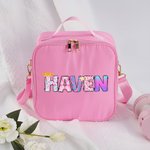 Personalized Multicolor Princess Insulated Lunch Bag with Name Back to School Gift for Kids Girls