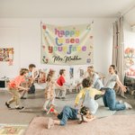 Personalized Happy to See Your Face Flower Rainbow Tapestry with Text Classroom Decor Back to School Gift for Teachers