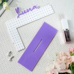 Personalized Multicolor Name Initial Acrylic Earring Holder with Base Earring Display Desktop Decor Birthday Holiday Gift for Women