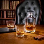 Personalized Engraved Initials Whiskey Decanter with Text and Date Birthday Anniversary Christmas Gift for Bartender Dad