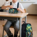 Personalized Cartoon Dinosaur Fantasy Unicorn Backpack Lunch Bag Pencil Case Set with Name Back to School Birthday Gift for Boys Girls