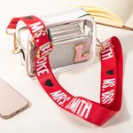 Personalised Multicolor Ball Heart Adjustable Crossbody Cell Phone Strap with 1-6 Names Travel Essential Birthday Mother's Day Gift for Her