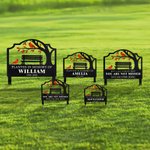 Estaca de jardín personalizada con temática de pájaro cardenal y texto con nombre y año Decoración de jardín Regalo conmemorativo por la pérdida de un familiar o amigo