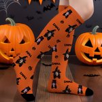 Personalized Face Photo Soft Breathable Ankle Mid-Calf Knee-High Socks with Name Birthday Anniversary Gift for Family Friends