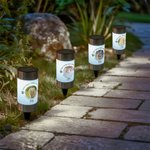 Personalisiertes Hund Katze Foto Pfotenabdruck Solar Gartenlicht mit Namen Garten Deko Andenken Geschenk für Haustiertrauernde