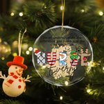Personalized Nurse Acrylic Ceramic Glass Hanging Ornament with Name and Year Tree Decoration Christmas Appreciation Gift for Medical Staff