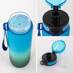 Borraccia sportiva da 1000ml personalizzata con nome e timeline personaggio in stile cartone animato regalo di compleanno per amanti dello sport