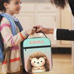 Sac de Repas Isotherme Personnalisé avec Nom Motif d'Animal Cartoon Cadeau Anniversaire Rentrée Scolaire pour les Garçons et les Filles