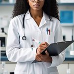 Personalised Cartoon Medical Character Acrylic Charm 4-in-1 Pen with Name and Title Nurse Week Appreciation Gift for Nurse Doctor Medical Staff