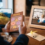 Personalized Bible Floral PU Leather Notebook with Name Birthday Anniversary Religious Gift for Family Friends Christian