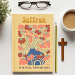 Personalisierte Blume Bibel Vers A5 Lined Notebook mit Namen und Bleistift Kirche Studie Geburtstag religiöses Geschenk für Familie Freunde Christian