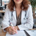 Personalised Cartoon Medical Character Acrylic Charm 4-in-1 Pen with Name and Title Nurse Week Appreciation Gift for Nurse Doctor Medical Staff