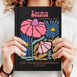 Personalisierte Blume Bibel Vers A5 Lined Notebook mit Namen und Bleistift Kirche Studie Geburtstag religiöses Geschenk für Familie Freunde Christian