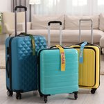 Gepersonaliseerde Multikleurige Geborduurde Naam Bagagelabel met Drukknopen Accessoires voor Reizen en Zakenreis Verjaardagscadeau voor Studenten