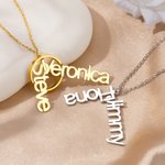 Personalisierte Dreieck Ring Halter Halskette mit Namen Zierlich Schmuck Geburtstag Jahrestag Hochzeit Geschenk für Frauen