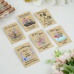 Pacchetto di semi in carta kraft personalizzati Let Love Grow con nome e data Festa di matrimonio Doccia nuziale Regalo di compleanno per gli ospiti della sposa e della damigella d'onore