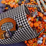 Personalized Cartoon Character Halloween Sweets Basket with Initial and Name Halloween Gift for Boys Girls