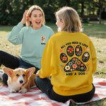 Personalized 1-3 Cute 3D Cartoon Dogs T-shirt Sweatshirt with Name  Birthday Adoption Anniversary Gift for Women Dog Lovers