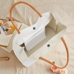 Sac à main en toile avec nom et poignée en cuir PU Cadeau d'anniversaire pour les femmes