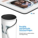 Personalized World's Best Dad 3 Photos Non-Slip Mouse Pad Office Desk Supplies Birthday Father's Day Christmas Gift for Dad