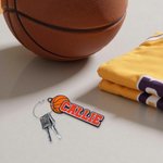 Personlig Flerfärgad 3D-tryckt Basket Namn Nyckelring Ryggsäck Tillbehör Födelsedag Game Day Team Present för basketälskare Spelare