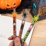 Personalized Pumpkin Ghost Halloween Cartoon Character Ballpoint Pen with Name Halloween Party Gift for Kids