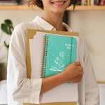 Libro de flores personalizado de nacimiento 2026 Nombre Planificador A5 Cuaderno con páginas de planificación semanal Cumpleaños Graduación Regalo para la familia Amigos