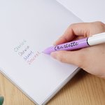 Personalised Retro Birth Flower Acrylic Charm 4-in-1 Pen with Name Teacher's Day Back to School Appreciation Gift for Teaches Students Kids