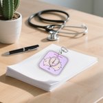 Insignia personalizada de la rueda de posición fetal con nombre y título Parto Educación Visual Ayudante Regalo de graduación para estudiantes de matronas