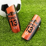 Personalized Colorful Styles Durable Shin Guards with Team Name and Logo Birthday Team Gift for Soccer Players Lovers