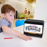 Personalized Chinese-style Pink Bow Pencil Dispenser with Text Classroom Decor Back to School Appreciation Gift for Teacher