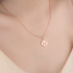 Collar Personalizado Huella de Mano Huella de Pie de Bebé con Nombre Información de Nacimiento Joyería Minimalista Regalo de Cumpleaños Aniversario para Recién Nacido Bebé Mamá