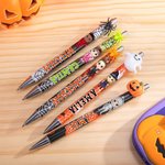 Personalized Pumpkin Ghost Halloween Cartoon Character Ballpoint Pen with Name Halloween Party Gift for Kids