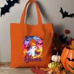 Personalized Halloween Ghost Letter Canvas Bag with Name Halloween Party Gift for Children