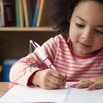 Personalised Retro Birth Flower Acrylic Charm 4-in-1 Pen with Name Teacher's Day Back to School Appreciation Gift for Teaches Students Kids