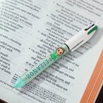 Stylo 4-en-1 rétractable avec nom Personnalisé Halloween Personnalisé Personnage de dessin animé avec paillettes Cadeau d'Halloween pour les enfants