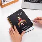 Personalised Cartoon Character 2026 Planner Name and Title A5 Notebook with Weekly Planning Pages Birthday Anniversary Gift for Office Workers