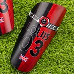 Personalized Colorful Styles Durable Shin Guards with Team Name and Logo Birthday Team Gift for Soccer Players Lovers