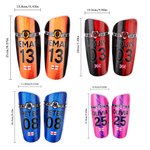 Personalized Colorful Styles Durable Shin Guards with Team Name and Logo Birthday Team Gift for Soccer Players Lovers