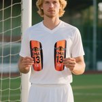 Personalized Colorful Styles Durable Shin Guards with Team Name and Logo Birthday Team Gift for Soccer Players Lovers