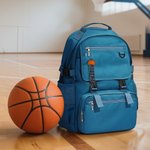 Personlig Flerfärgad 3D-tryckt Basket Namn Nyckelring Ryggsäck Tillbehör Födelsedag Game Day Team Present för basketälskare Spelare