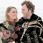 Personalized Gothic Skeleton Hands Heart Rose Soft Throw Blanket with Tassel and Name Home Decor Halloween Wedding Gift for Couple Goth Lovers