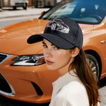Personalised 100% Cotton Embroidered Line Car Photo Baseball Cap with Text Birthday Father's Day Gift for Car Lover Man