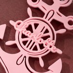 Personalized Ship Wheel Boat Anchor Hanging Nautical Ornament with Name Birthday Travel Gift for Sailing Enthusiasts Ocean Lovers Sailors