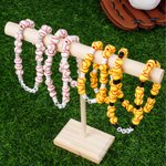 Personalised Baseball Softball Acrylic Beaded Necklace with Name Team Spirit Wear Game Day Birthday Gift for Teenagers Baseball Softball Players