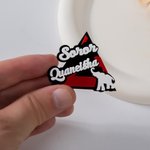 Personalised Delta Elephant Sorority Pin Badge with Name Initiation Anniversary Gift for Friends Girls Sorors