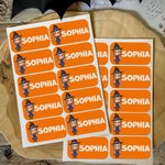 Personalized Cartoon Halloween Character Multicolor Stickers Labels with Name Set of 2 School Supplies Decor Halloween Party Gift for Boys Girls