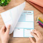 Bloc de notas multicolor personalizado con 40/80 páginas Book Club Back to School Regalo de agradecimiento para profesores Estudiantes Amantes de los libros